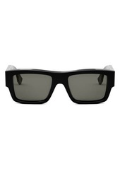 'Fendi Signature 53mm Rectangular Sunglasses