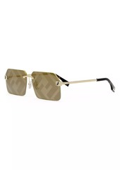 Fendi Sky 59MM Rectangular Sunglasses