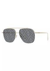 Fendi Travel 57MM Geometric Sunglasses