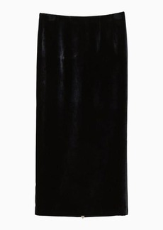 FENDI velvet long skirt