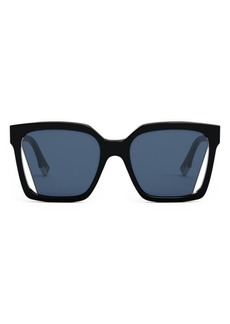 The Fendi Way 55mm Geometric Sunglasses