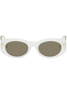 Fendi White Roma Sunglasses