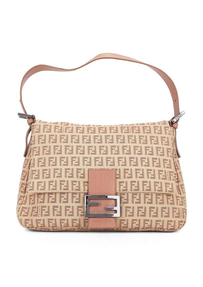 Fendi Zucchino Mama Baguette Shoulder Bag