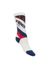 FendiMania logo socks