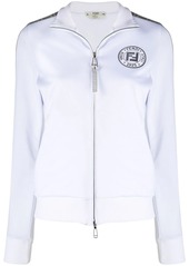Fendi FF band metallic zipped jacket