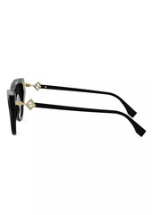 Fendi FF Diamond 54MM Cat-Eye Sunglasses