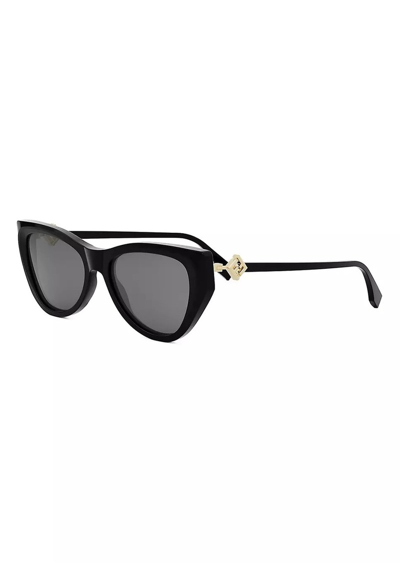 Fendi FF Diamond 54MM Cat-Eye Sunglasses