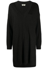 Fendi FF motif jacquard knit dress
