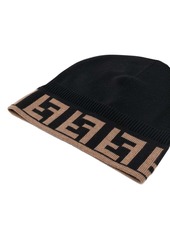 Fendi FF-logo intarsia-knit beanie