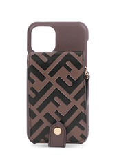 Fendi FF Logo Leather iPhone 11 Case