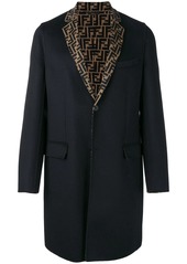 Fendi FF motif single-breasted coat