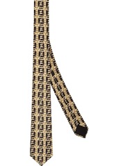 Fendi FF raffia print necktie