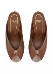 Fendi Filo 90MM Leather Mules