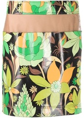 Fendi floral print mini skirt
