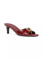 Fendi Fold 55MM Eel Skin Mules