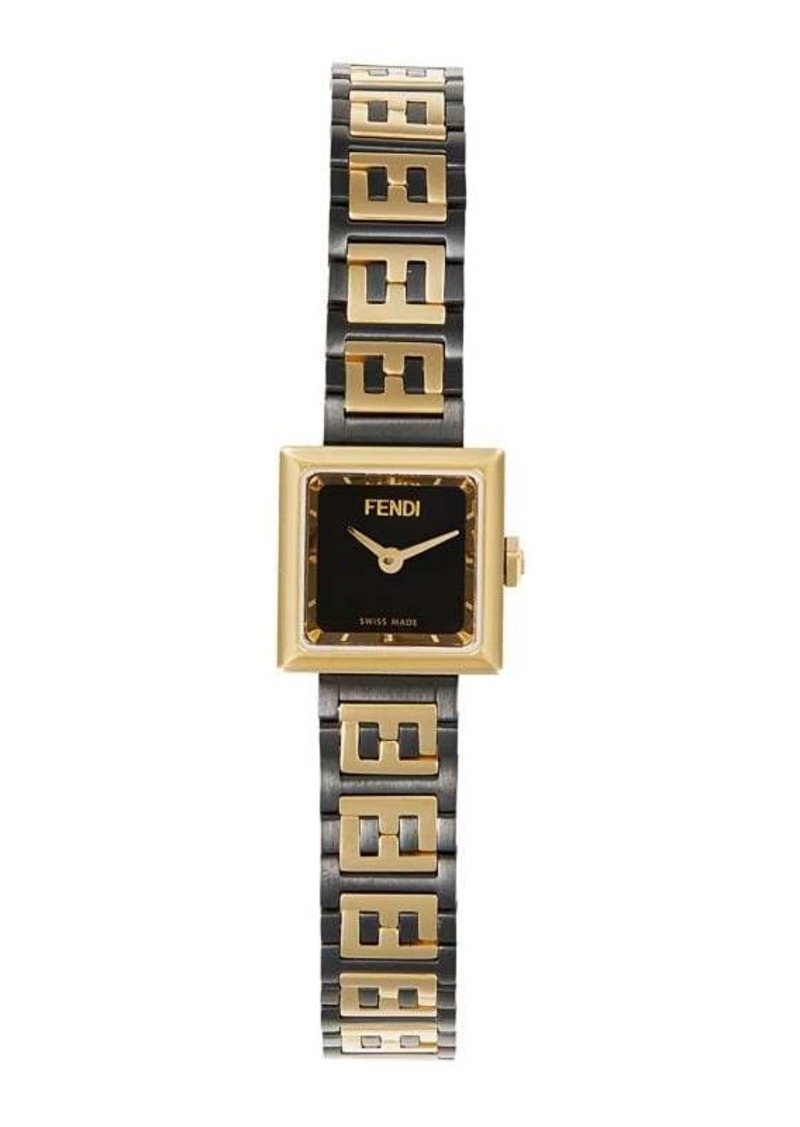 Forever Fendi 16MM Stainless Steel & 0.02 TCW Diamond Bracelet Watch