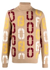 Fendi intarsia-knit logo jumper