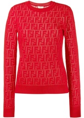 Fendi jacquard knit FF motif jumper