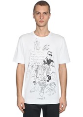 Fendi Karl Printed Cotton Jersey T-shirt