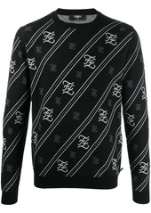 Fendi Karligraphy striped jumper