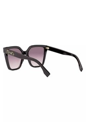 Fendi Lettering 55MM Square Sunglasses