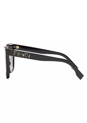 Fendi Lettering 55MM Square Sunglasses