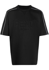 Fendi logo-embossed cotton T-shirt