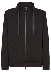 Fendi logo-embossed zip-up sweatshirt