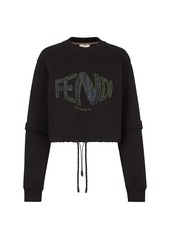 Fendi Logo Fisheye Felpa Sweatshirt