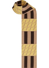 Fendi logo-intarsia scarf