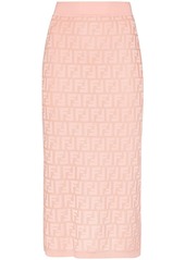 Fendi FF motif pencil skirt