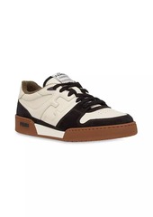 Fendi Match Leather Sneakers