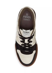 Fendi Match Leather Sneakers