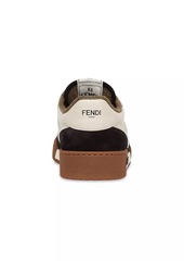 Fendi Match Leather Sneakers