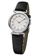 Fendi Palazzo Leather Strap Watch