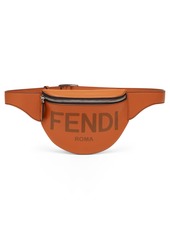 Fendi Small Logo Debossed Leather Belt Bag in Brandy Pall at Nordstrom