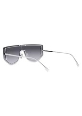 Fendi Metal Sun Rectangular Shield Sunglasses