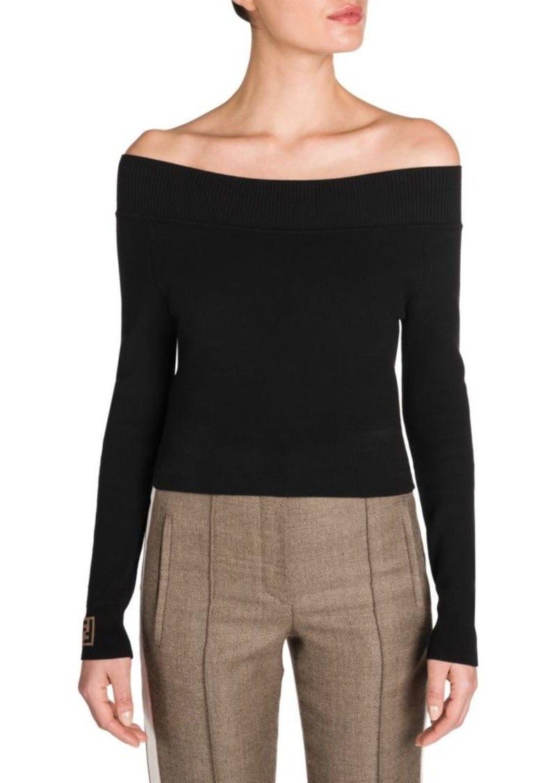 fendi off the shoulder top