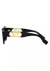 Fendi O'Lock 52MM Rectangular Sunglasses