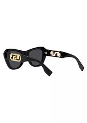 Fendi O'Lock 52MM Rectangular Sunglasses