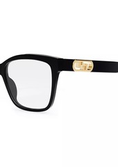 Fendi O'Lock 55MM Square Optical Glasses