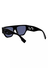 Fendi O'Lock Acetate Geometric Sunglasses