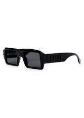 O'Lock Fendigraphy 52MM Rectangular Sunglasses