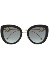 Fendi oversized-frame logo sunglasses