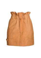 Fendi Paperbag Waist Cotton Skirt