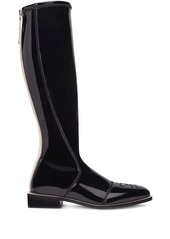 Fendi patent knee-high boots