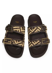 Raffia Fendi Feel Sandals