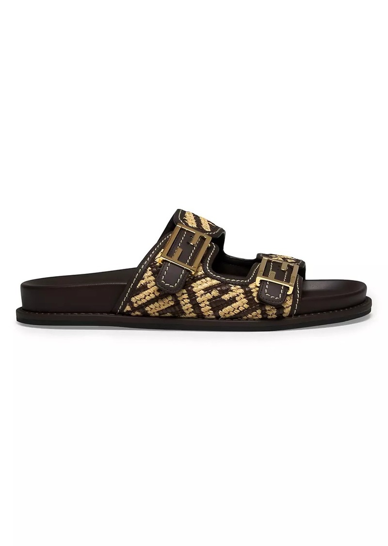 Raffia Fendi Feel Sandals