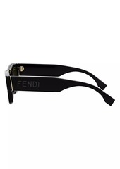 Fendi Signature 53MM Rectangular Sunglasses