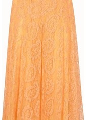 Fendi Orange lace skirt